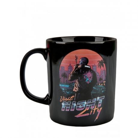 Посуда и инвентарь Cyberpunk 2077 Кружка Night City Sunset керамическая 325 мл