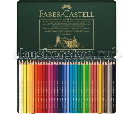 Карандаши, восковые мелки, пастель Faber-Castell Цветные карандаши Polychromos набор цветов 36 шт.