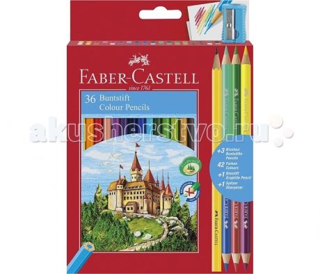 Карандаши, восковые мелки, пастель Faber-Castell Цветные карандаши Замок