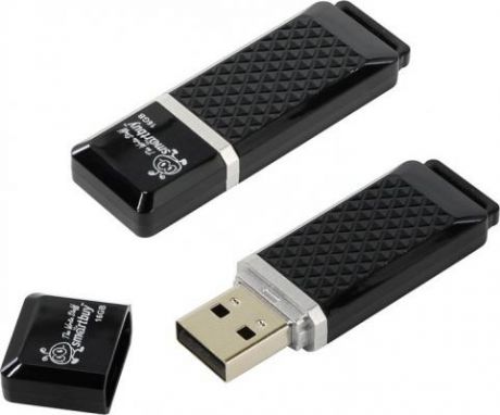 Флешка 16Gb Smart Buy Quartz USB 2.0 черный SB16GBQZ-K