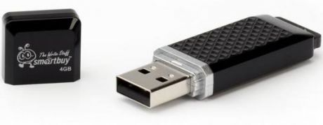 Флешка 4Gb Smart Buy Quartz USB 2.0 черный SB4GBQZ-K