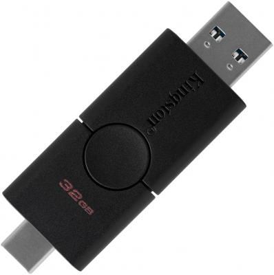 Флешка 32Gb Kingston DTDE/32GB USB Type-C USB 3.1 черный