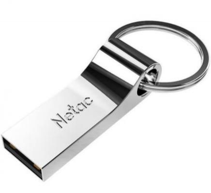 Флеш Диск Netac U275 16Gb <NT03U275N-016G-20SL>, USB2.0, с кольцом, металлическая