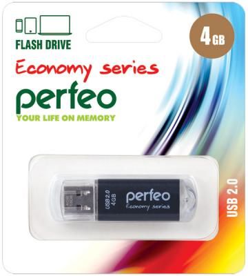Флешка 4Gb Perfeo E01 USB 2.0 черный PF-E01B004ES
