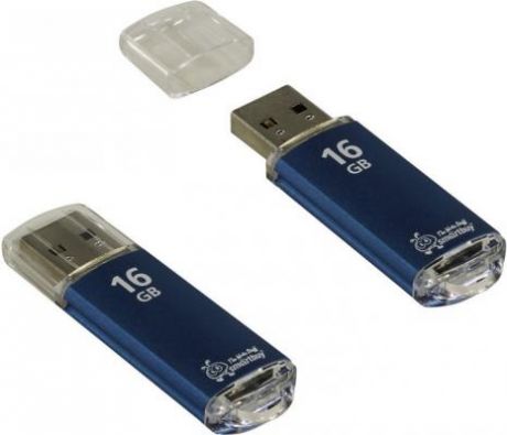 Флешка 16Gb Smart Buy V-Cut USB 2.0 синий SB16GBVC-B