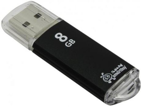 Флешка 8Gb Smart Buy V-Cut USB 2.0 черный SB8GBVC-K
