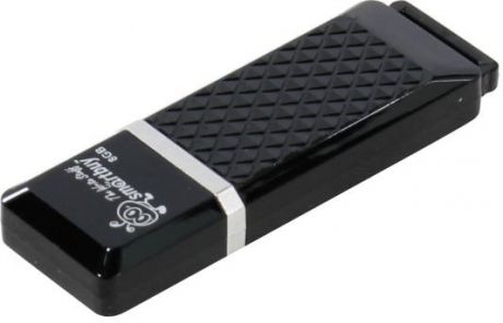 Флешка 8Gb Smart Buy Quartz USB 2.0 черный SB8GBQZ-K