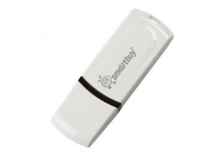 Внешний накопитель 8Gb USB Drive <USB2.0> Smartbuy Paean White (SB8GBPN-W)