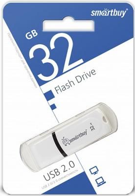 Флешка 32Gb Smart Buy Paean USB 2.0 белый SB32GBPN-W