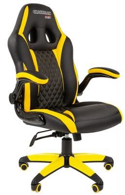 Офисное кресло Chairman game 15 Россия экопремиум черный/желтый (7028512)