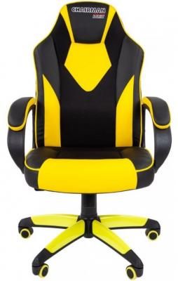 Офисное кресло Chairman game 17 Россия экопремиум черный/желтый (7028515)