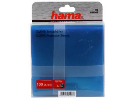 Конверты Hama для CD пластиковые разноцветные 100шт H-51068