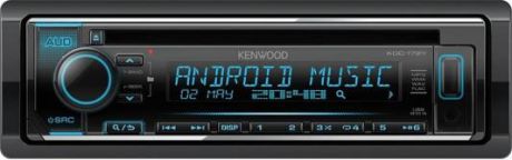 Автомагнитола Kenwood KDC-172Y USB MP3 CD FM RDS 1DIN 4х50Вт черный