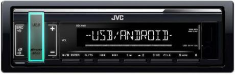Автомагнитола JVC KD-X161 1DIN 4x50Вт