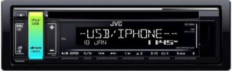 Автомагнитола JVC KD-R691 USB MP3 CD FM RDS 1DIN 4x50Вт черный