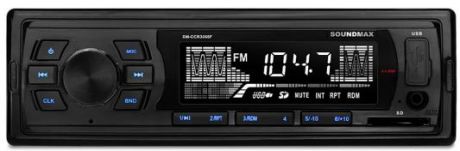 Автомагнитола Soundmax SM-CCR3055F USB MP3 FM SD 1DIN 4x45Вт черный