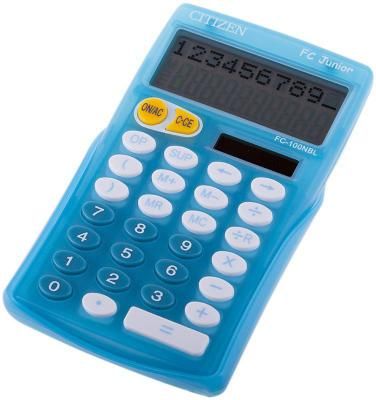 Калькулятор настольный Citizen FC-100N Junior 10-разрядный голубой