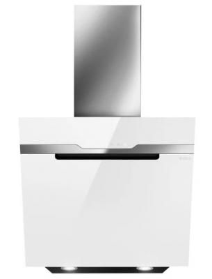 Кухонный эксклюзив.Пристенная наклонная, 60 см, 1200 куб.м., сенсорное управление, белое стекло