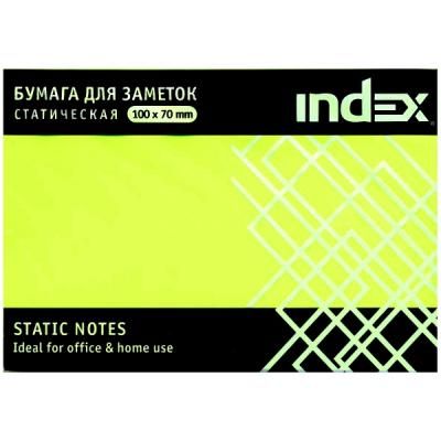 Блок бумажный Index 100 листов 70х100 мм желтый 4680291031325