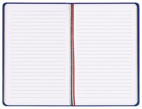 Бизнес-блокнот BRAUBERG "NEBRASKA", А5-, 140x200 мм, кожзам, линия, 112 листов, ручка, синий, 110948