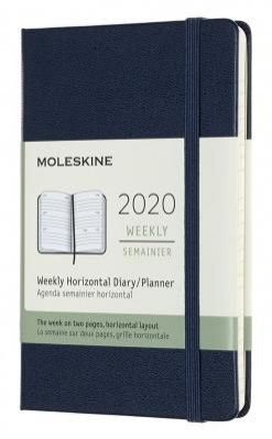 Еженедельник Moleskine CLASSIC WKLY Pocket 90x140мм 144стр. синий сапфир