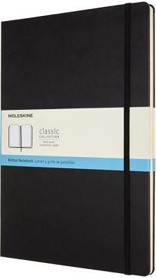 Блокнот Moleskine CLASSIC QP111 A4 192стр. клетка твердая обложка черный