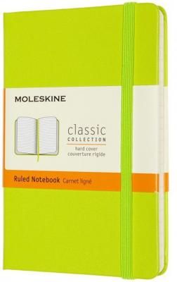 Блокнот Moleskine CLASSIC MM710C2 Pocket 90x140мм PP 192стр. линейка твердая обложка лайм