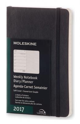 Еженедельник Moleskine CLASSIC SOFT WKNT Pocket 90x140мм 144стр. мягкая обложка черный