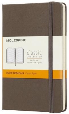Блокнот Moleskine CLASSIC MM710P14 Pocket 90x140мм 192стр. линейка твердая обложка коричневый
