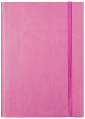 Ежедневник Spectrum датиров, 2020, на резинке, ф. А5, кожзам, лин, ляссе, 336с, розовый