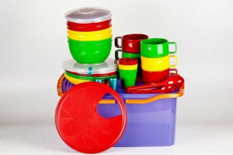 SOLARIS набор посуды на 6 персон в контейнере