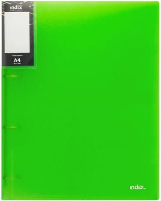 Папка с 40 файлами COLOURPLAY Light, ф.A4, 0,55мм, прозрачная, зеленая