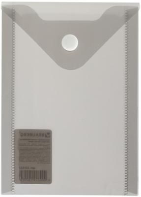 Папка-конверт с кнопкой BRAUBERG, А6, 105х148 мм, 180 мкм, черная, 227322