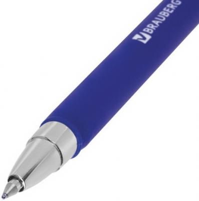 Ручка гелевая BRAUBERG "Matt Gel", СИНЯЯ, корпус soft-touch, узел 0,5 мм, линия 0,35 мм, GP152