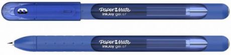Ручка гелевая, 0,7 мм, синий цв., грип, пластик корп., PAPER MATE, INKJOY GEL 600