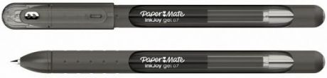 Ручка гелевая, 0,7 мм, черный цв., грип, пластик корп., PAPER MATE, INKJOY GEL 600