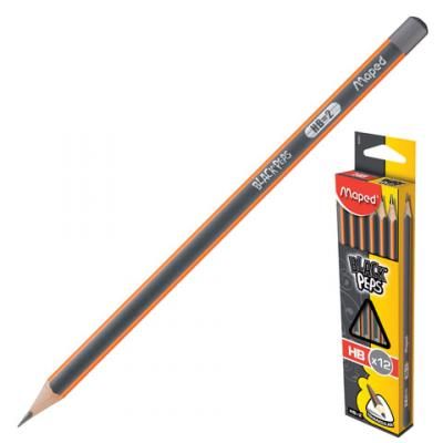 Набор графитовых карандашей Maped Black Pep