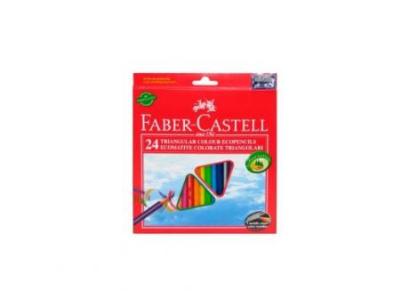 Набор цветных карандашей Faber-Castell Eco с точилкой 24 шт 120524