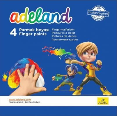 Краски пальчиковые Adel ADELAND 4 цвета 234-0630-100
