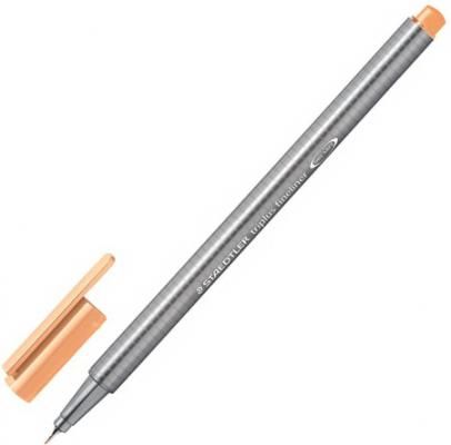 Ручка капиллярная STAEDTLER "Triplus Fineliner", СВЕТЛО-ОРАНЖЕВАЯ, трехгранная, линия письма 0,3 мм, 334-43