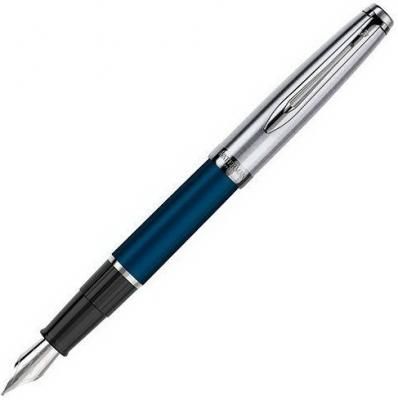 Ручка перьевая Waterman Embleme (2100380) Blue CT F перо сталь нержавеющая подар.кор.