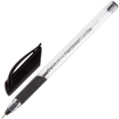Ручка шариковая масляная BRAUBERG "Extra Glide GT", ЧЕРНАЯ, трехгранная, узел 0,7 мм, линия письма 0,35 мм, OBP137