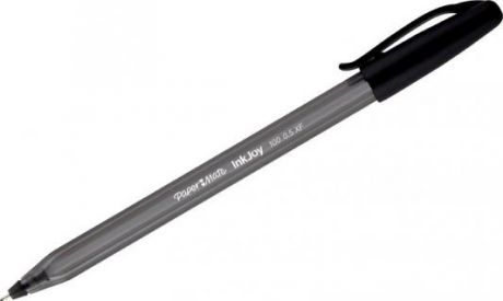 Ручка шариковая PAPER MATE "Inkjoy 100", корпус тонированный черный, узел 0,7 мм, линия 0,5 мм, черная, S0960890