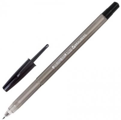 Ручка шариковая масляная BRAUBERG "Assistant", корпус тонированный, 0,7 мм, линия 0,35 мм, черная, 142485