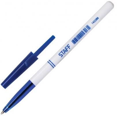 Ручка шариковая STAFF "Офисная" синий 0.35 мм