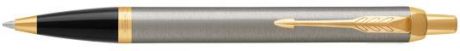 Шариковая ручка автоматическая Parker IM Core K321 Brushed Metal GT синий M 1931670