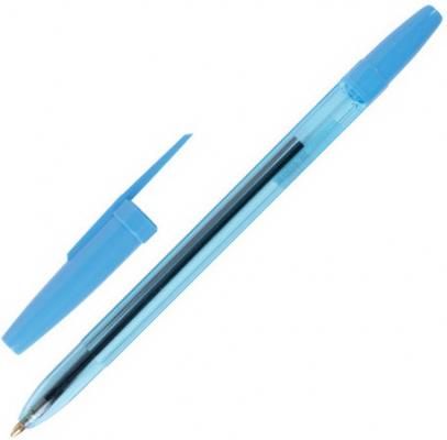Ручка шариковая масляная STAFF "Office", корпус тонированный синий, узел 1 мм, линия письма 0,7 мм, синяя, BP177