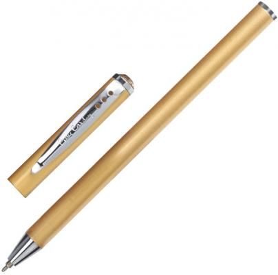 Ручка подарочная шариковая PIERRE CARDIN "Actuel", корпус бежевый, алюминий, хром, синяя, PC0703BP