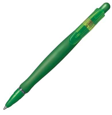 Ручка шариковая SLALOM Grip, зеленый корпус, требует замены стержня