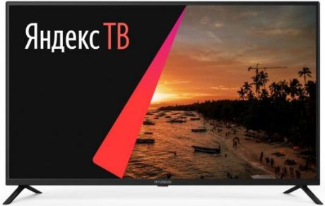Телевизор LED Hyundai 43" H-LED43FU7001 Яндекс черный/Ultra HD/60Hz/DVB-T/DVB-T2/DVB-C/DVB-S2/USB/WiFi/Smart TV (RUS)